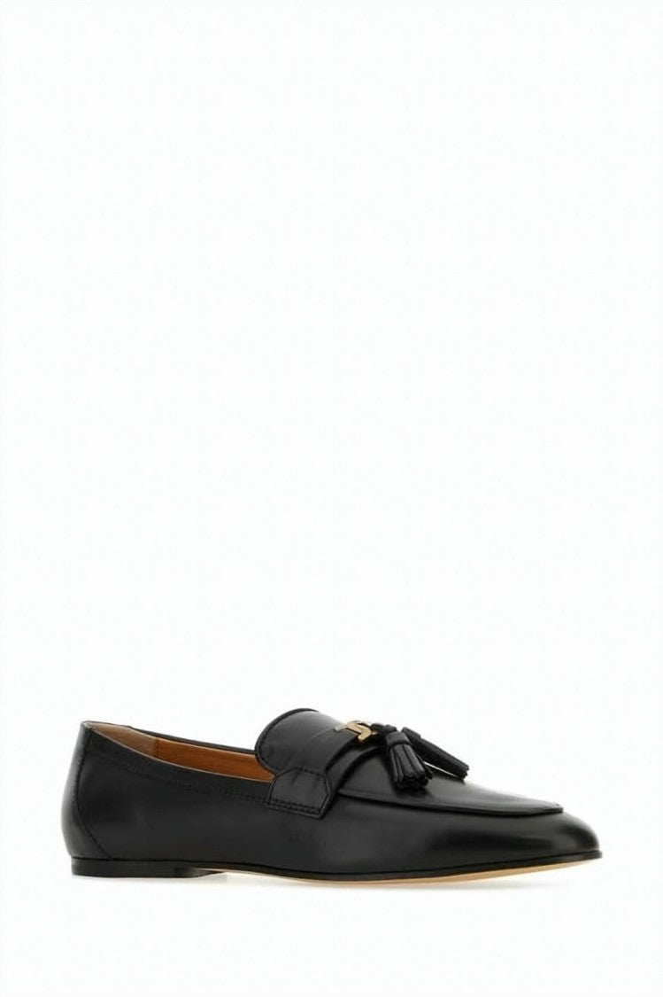 Tod's Pointed-Toe Loafer With Decorative Tassels And Polished Finish