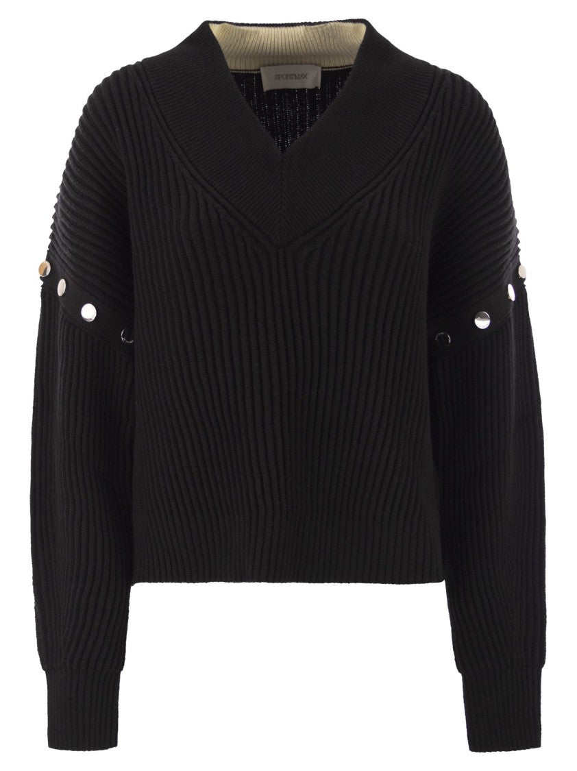 Sportmax Tay - Oversized Jumper With Detachable Sleeves