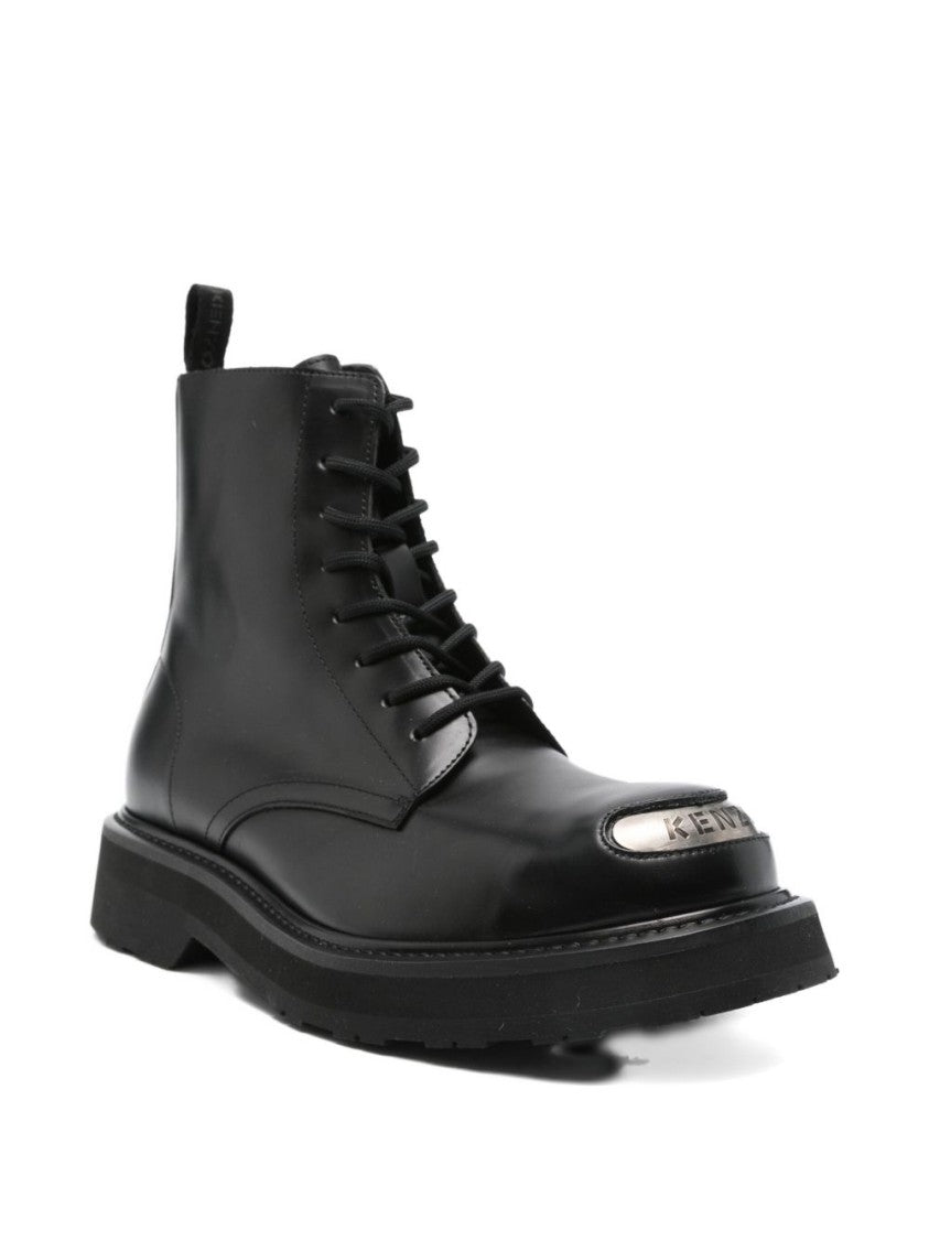 Kenzo Black Leather Boots