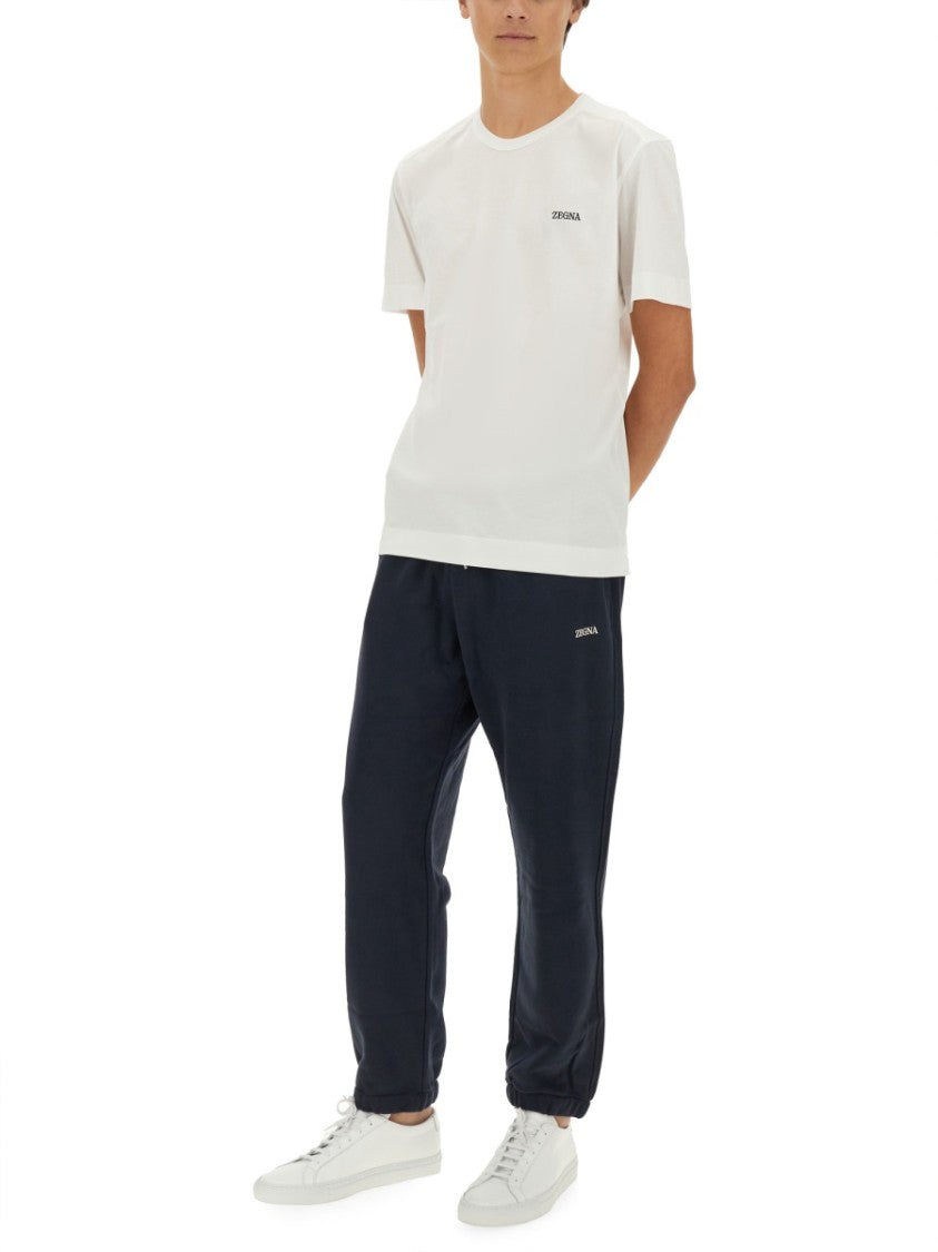 Zegna Jogging Pants With Subtle Logo Detail