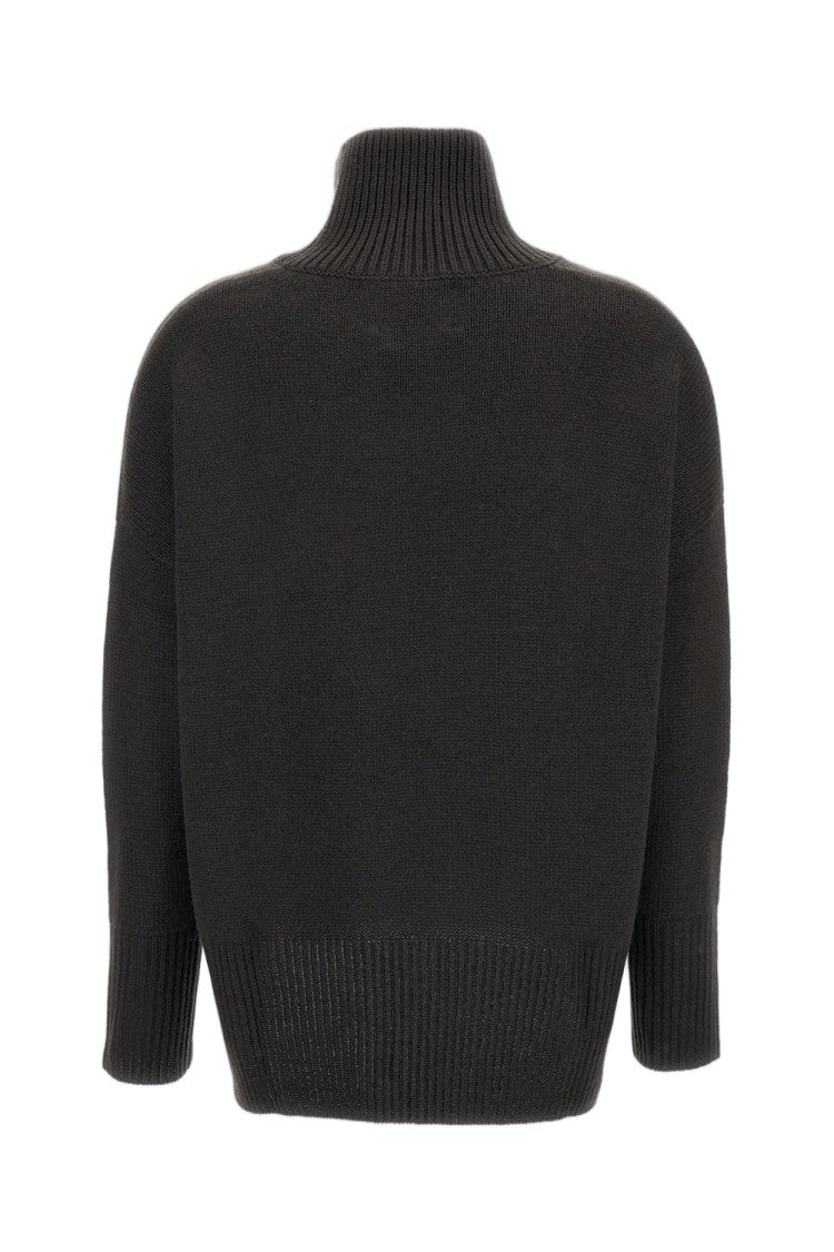 Lisa Yang Green Heidi Heavy-Knit Cashmere Turtleneck