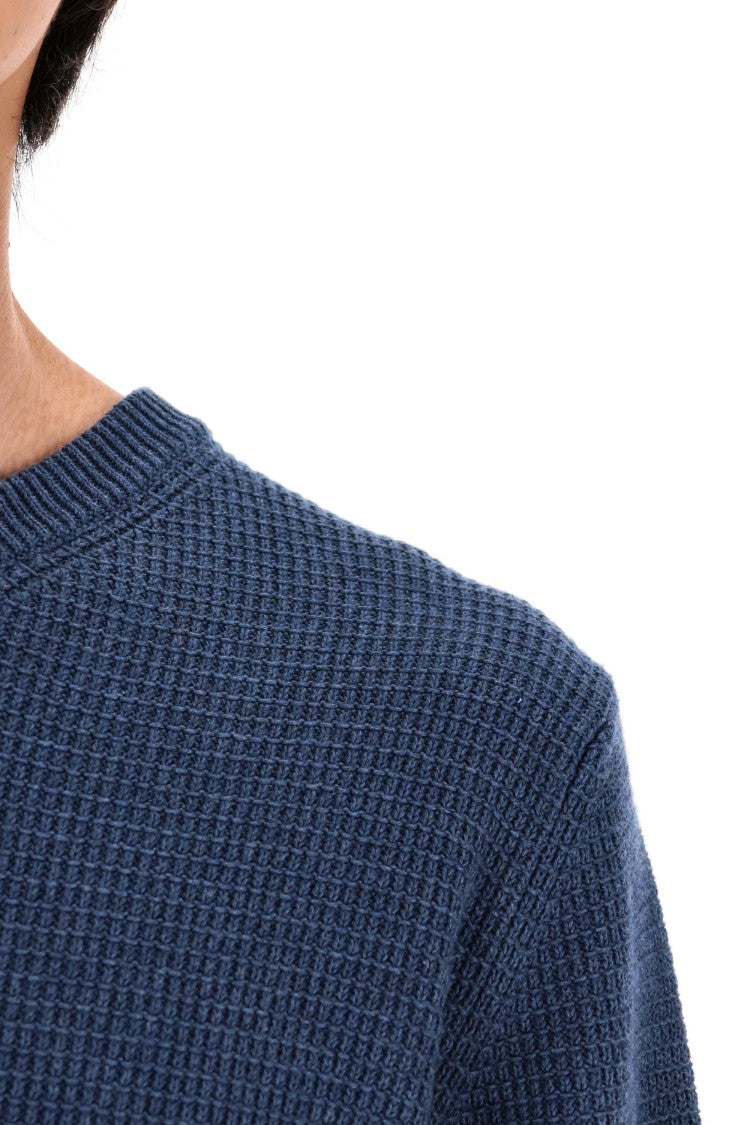 Roberto Collina Military Stitch Cotton Crewneck Sweater