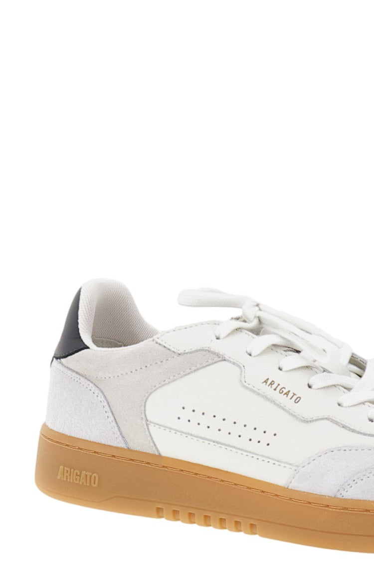 Axel Arigato Low-Top White Sneaker With Gold-Tone Logo And Contrasting Sole