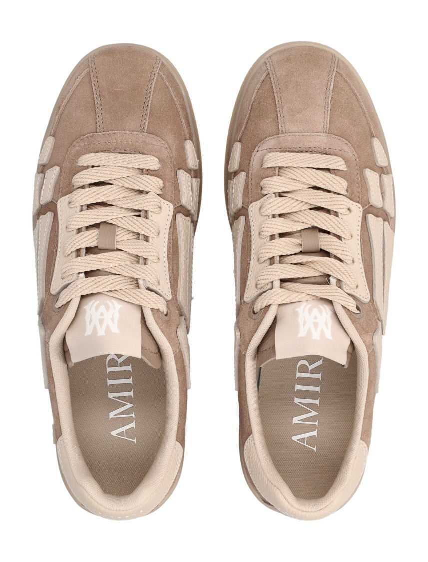 Amiri Pacific Bones Suede Multi Overlays Sneakers