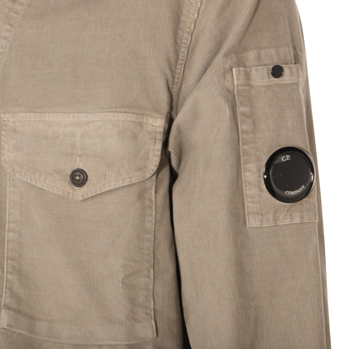 C.P. Company Textured Button-Up Shirt With Flap Pockets