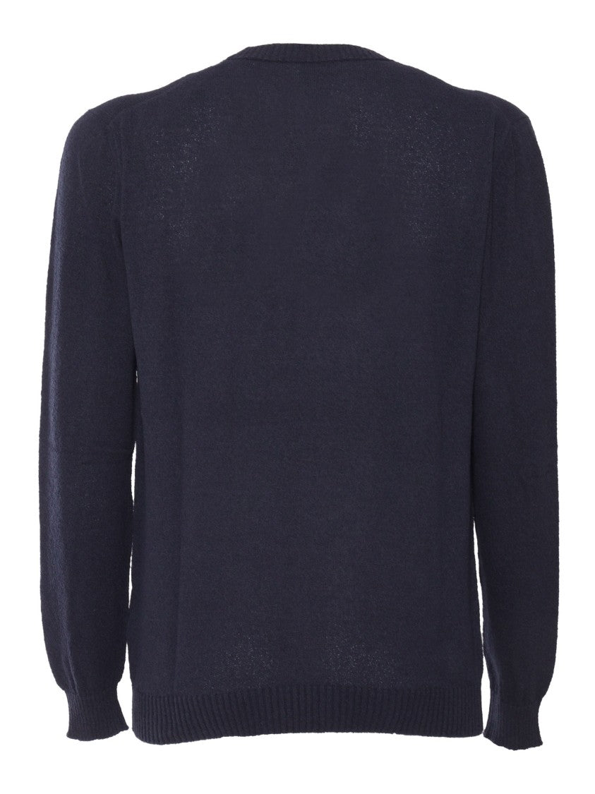 Sette Fili Cashmere Bouclé Texture Long Sleeve Crew Neck Sweater