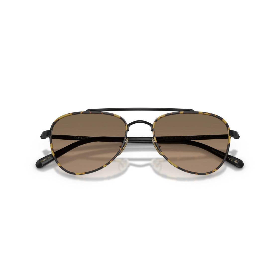 Oliver Peoples 0Ov1372st Aviator Sunglasses With Gradient Lenses And Titanium Frame