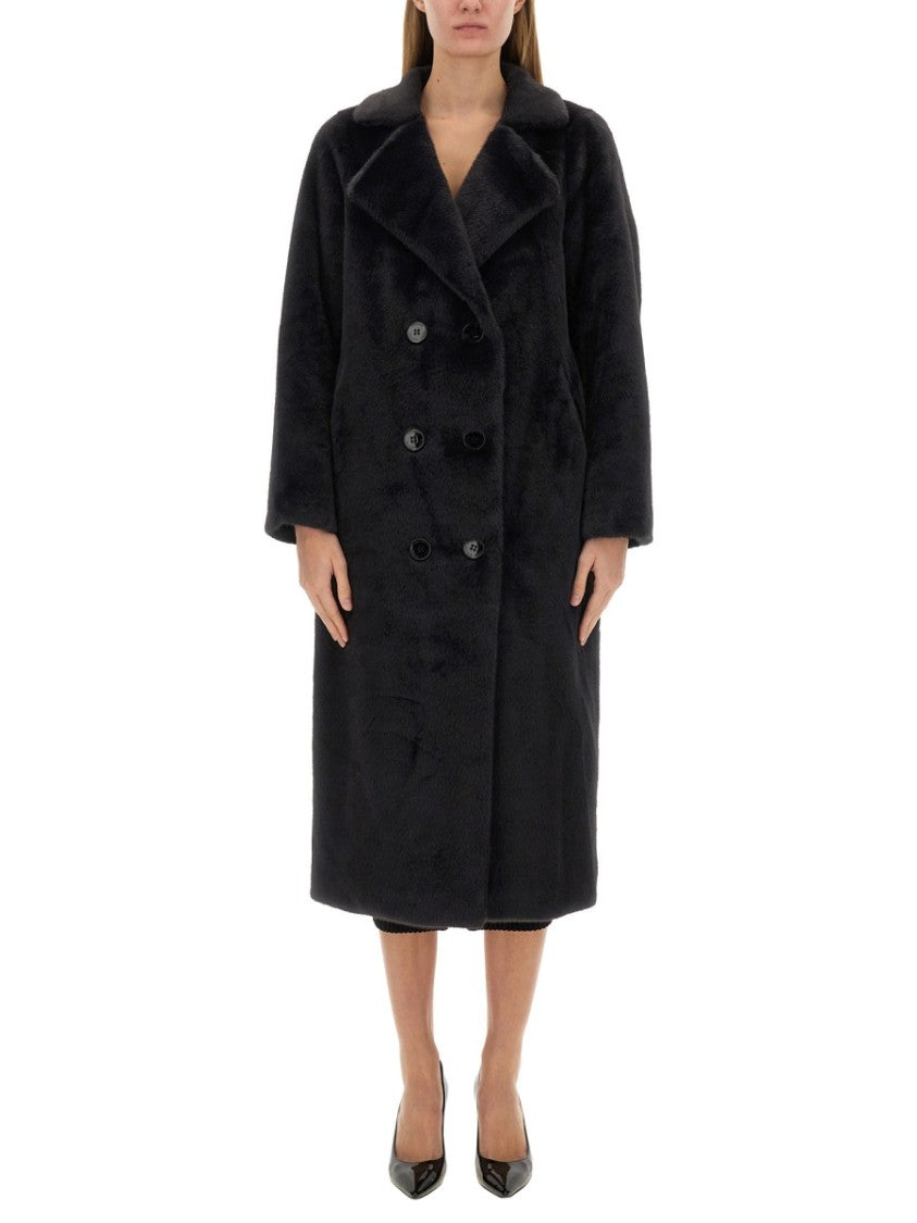 Michael Michael Kors Double-Breasted Coat With Classic Lapel