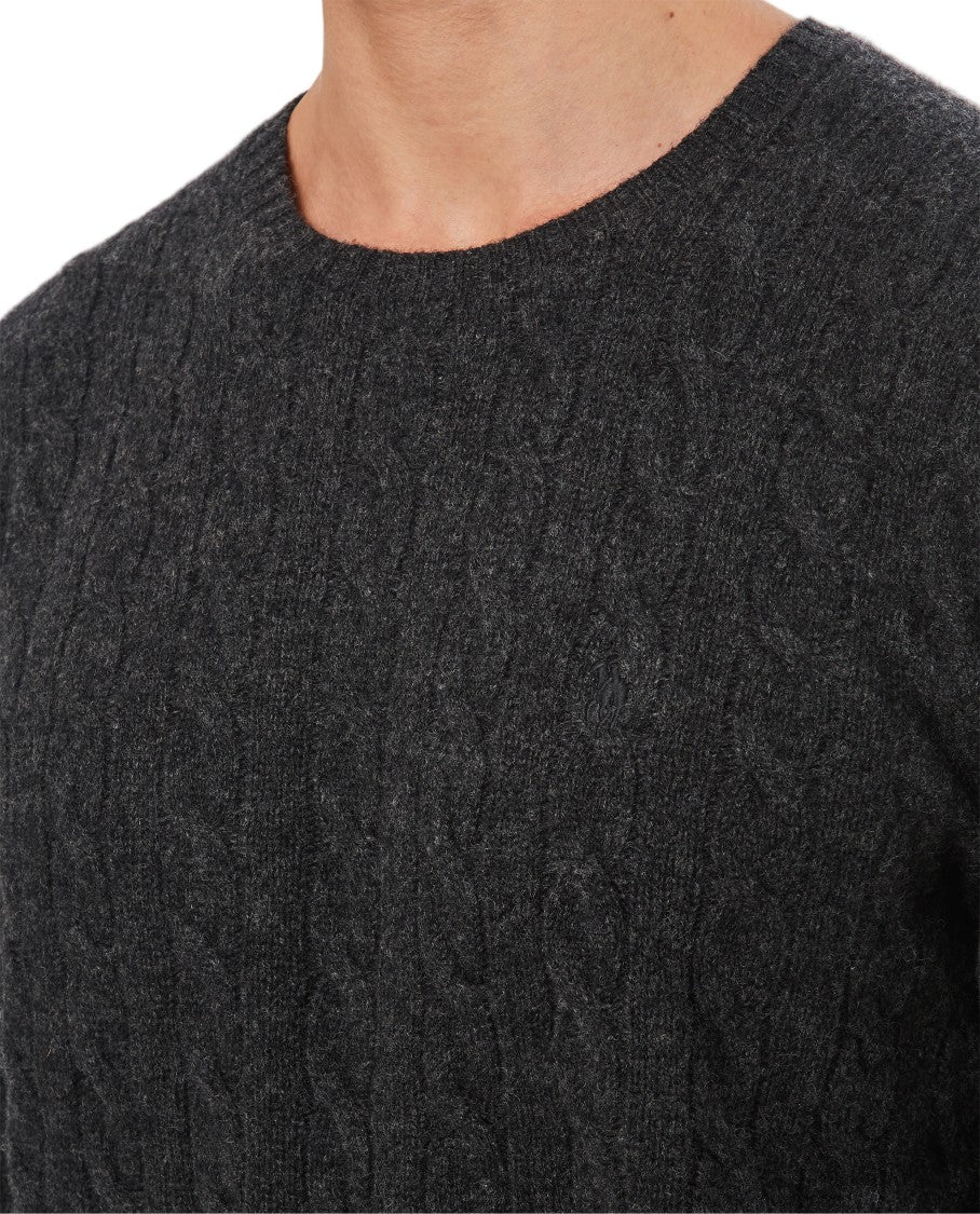 Polo Ralph Lauren Textile Braided Knit Long-Sleeve Sweater
