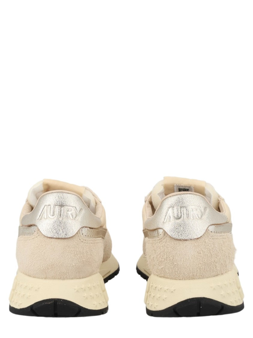 Autry Reelwind Low Nylon Suede Laminated Sneakers