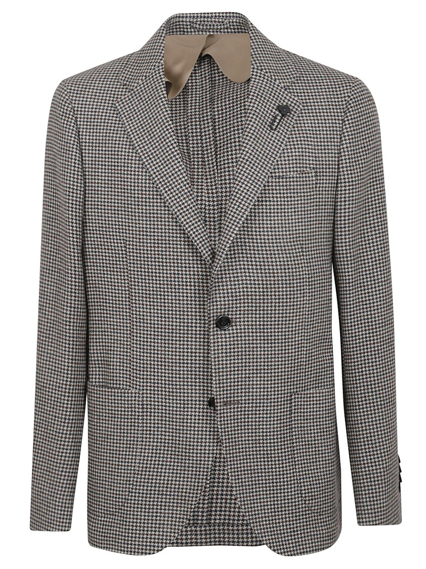 Lardini Single-Breasted Grey Jacket