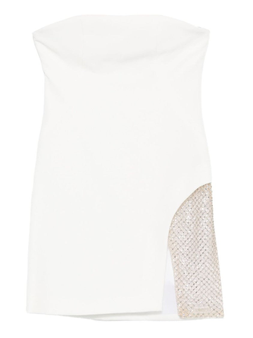 The Attico Crystal-Embroidered Strapless Mini Dress