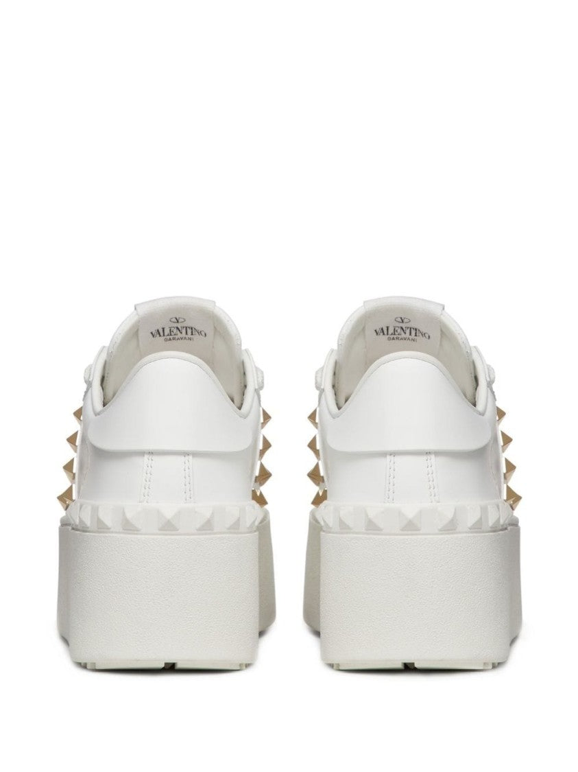 Valentino Platform Sneakers With Studded Detailing And Design