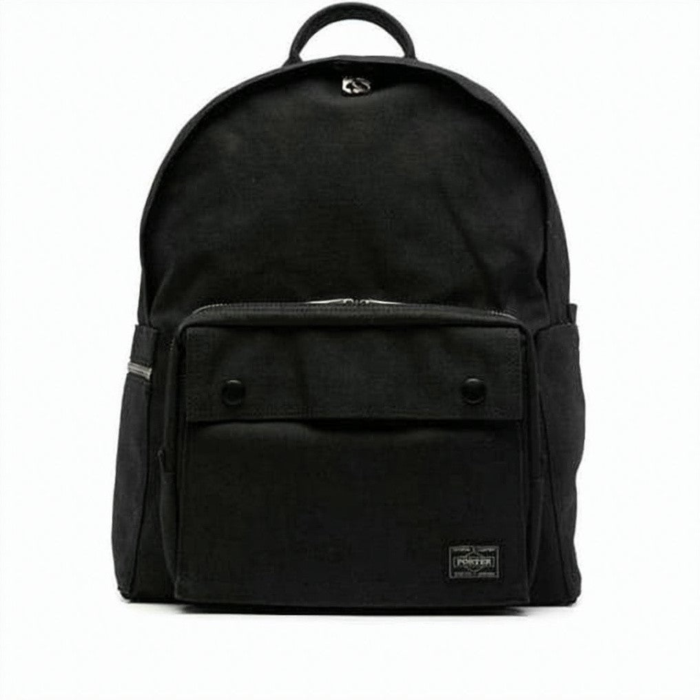 Porter Minimalist Black Backpack With Cordura Fabric And Functional Design