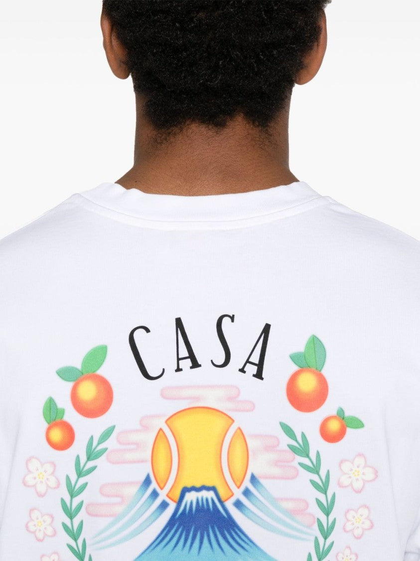 Casablanca Casablanca Graphic T-Shirt With Classic Crew Neck