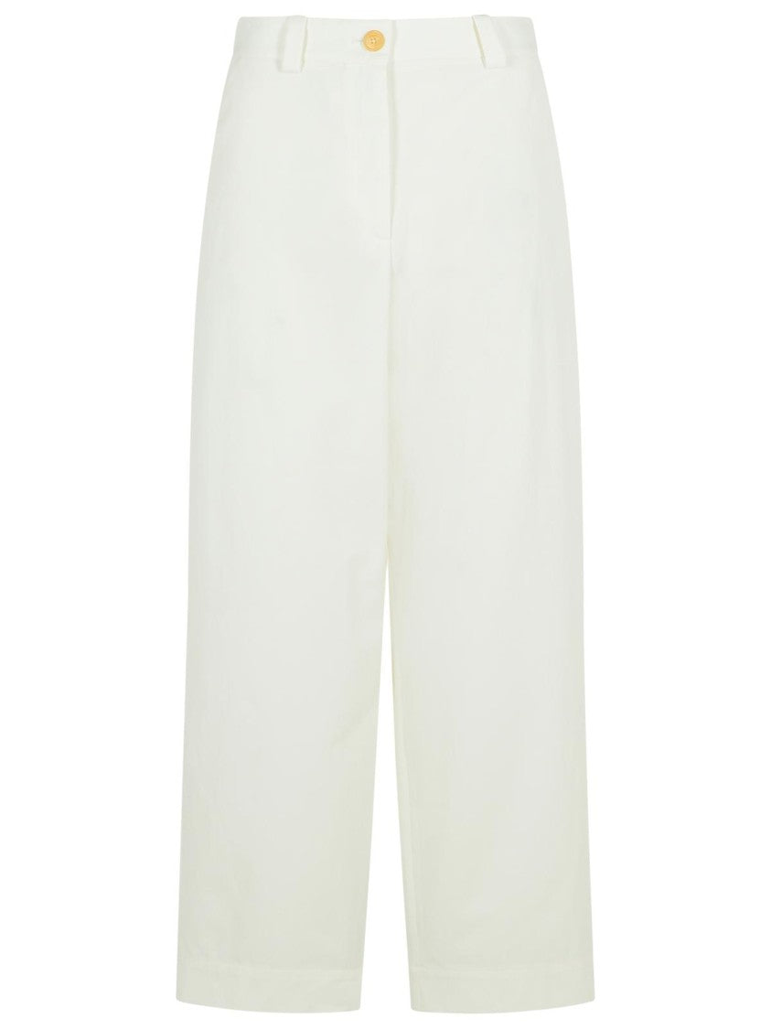Khaite Gari' White Cotton Pants