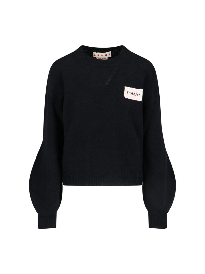 Marni Logo Cashmere Sweater – Black