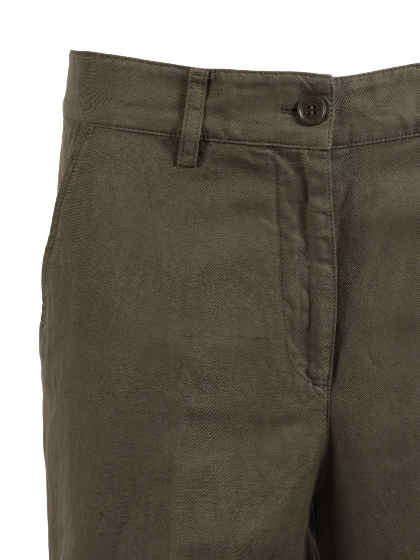 Aspesi High Waisted Straight-Leg Pants