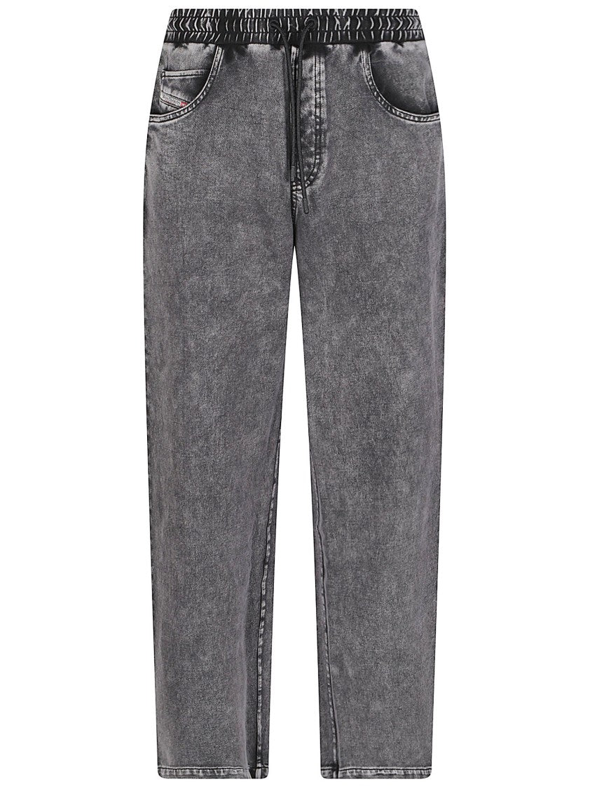 Diesel Grey P-Stuk Relaxed Tapered Cotton Track Pants