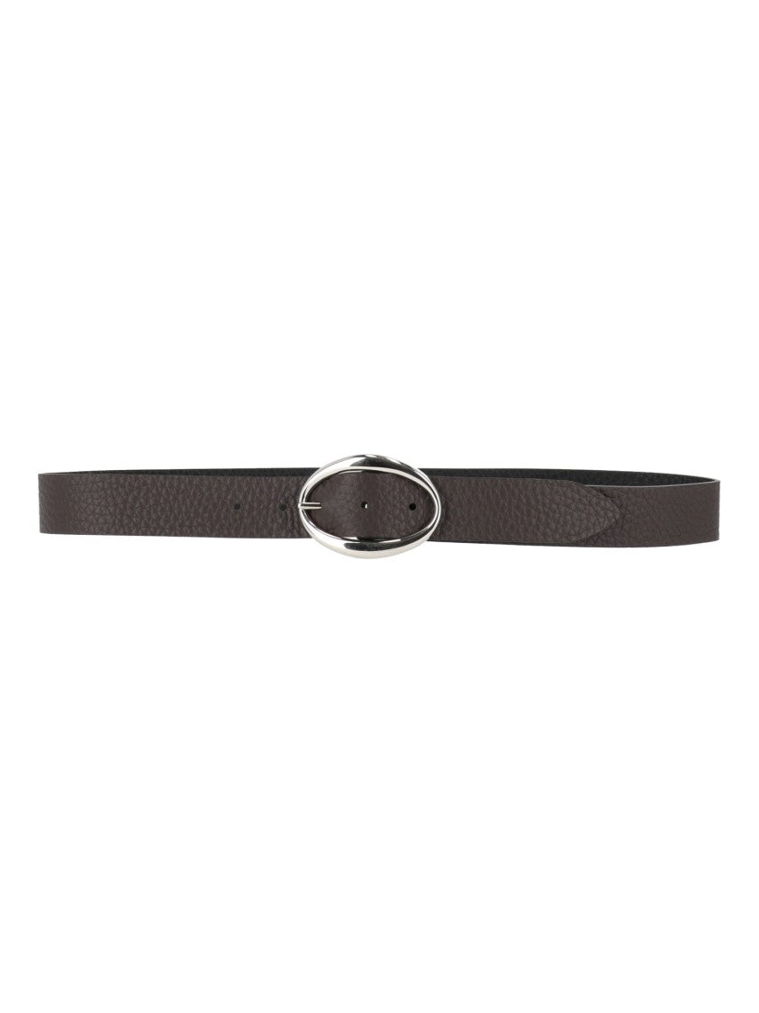 Claudio Orciani Sveva Soft Double Textured Calf Leather Belt