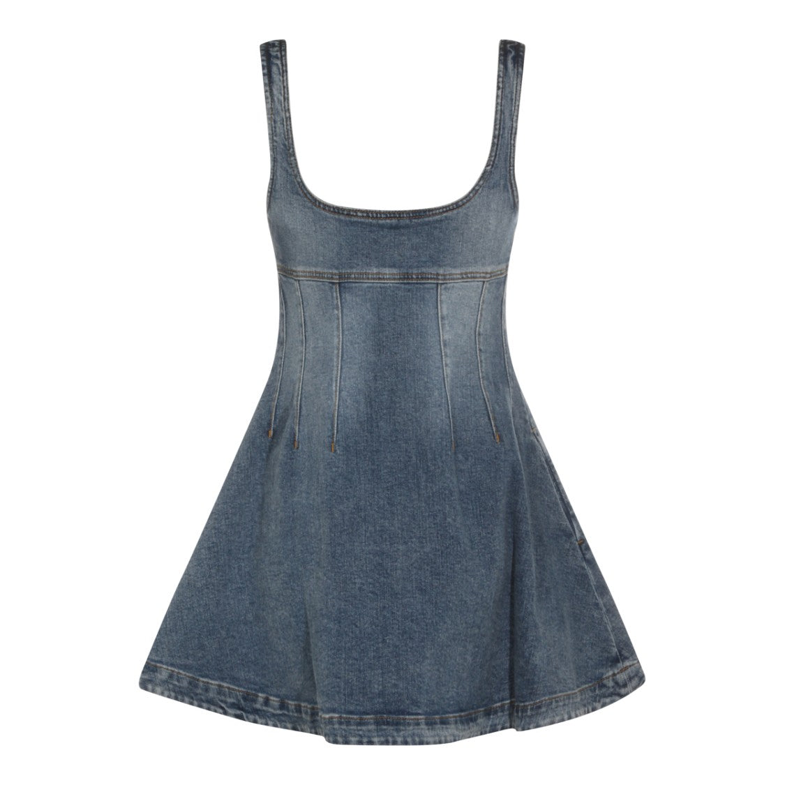 Self-Portrait Blue Cotton Dress