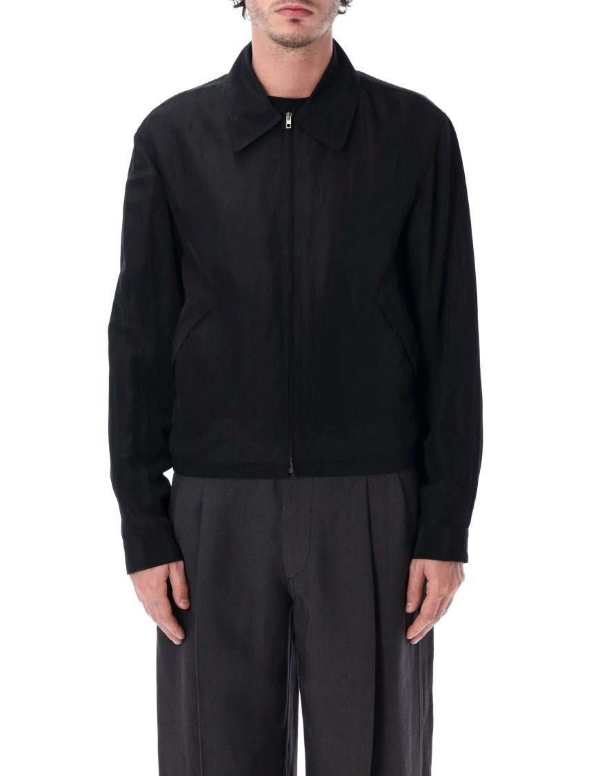 Lemaire Black Classic Collar Elasticated Blouson