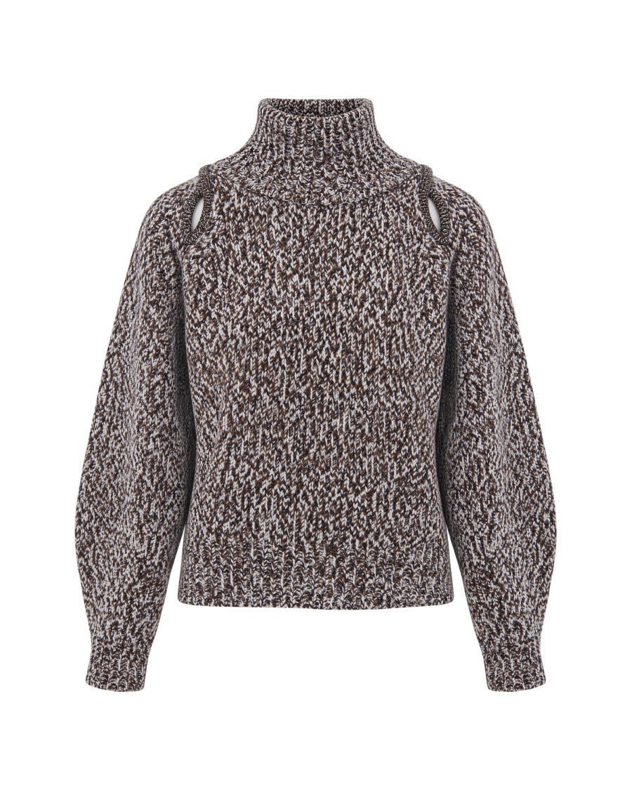 Sessùn Whibrowny Mannrey Boxy Wool High-Turtleneck Sweater