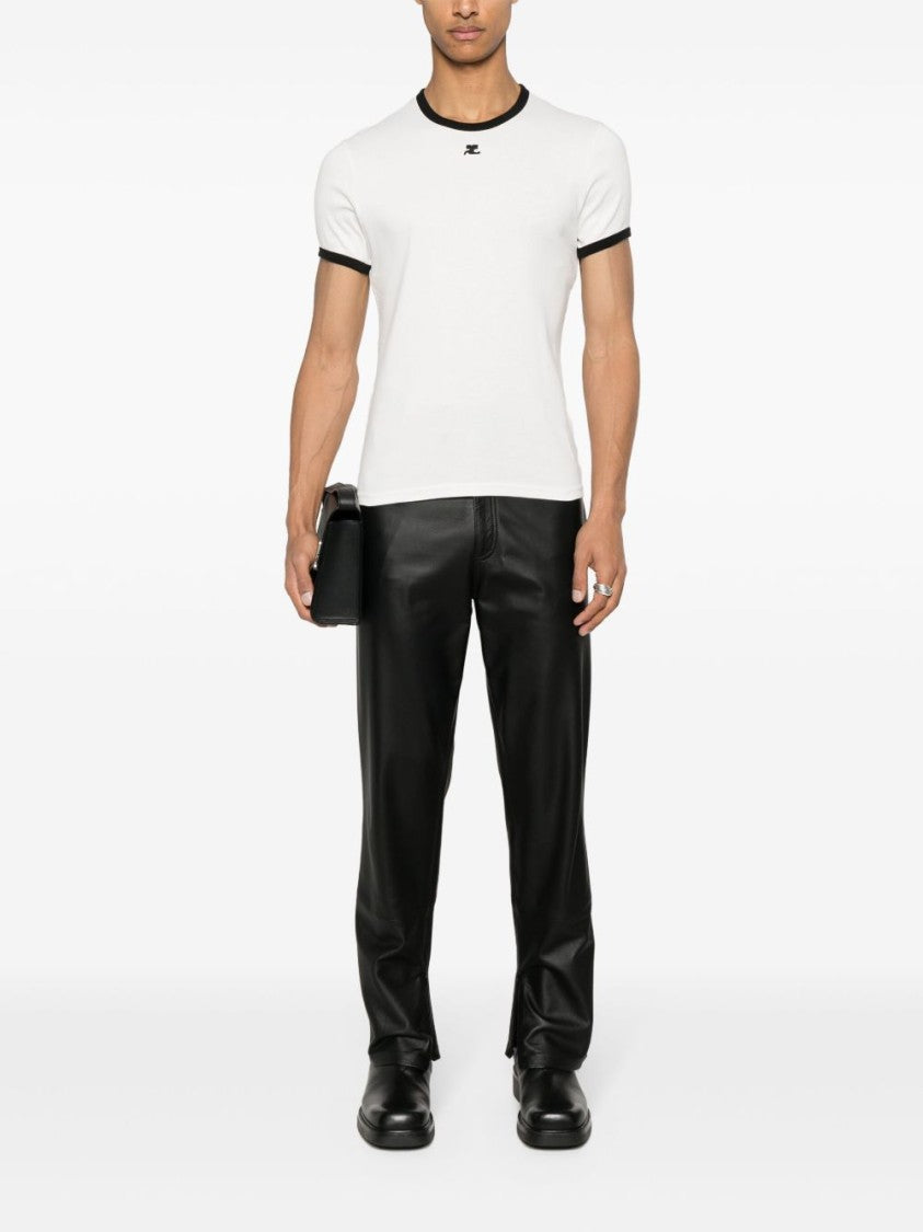 Courrèges White Cotton Jersey T-Shirt