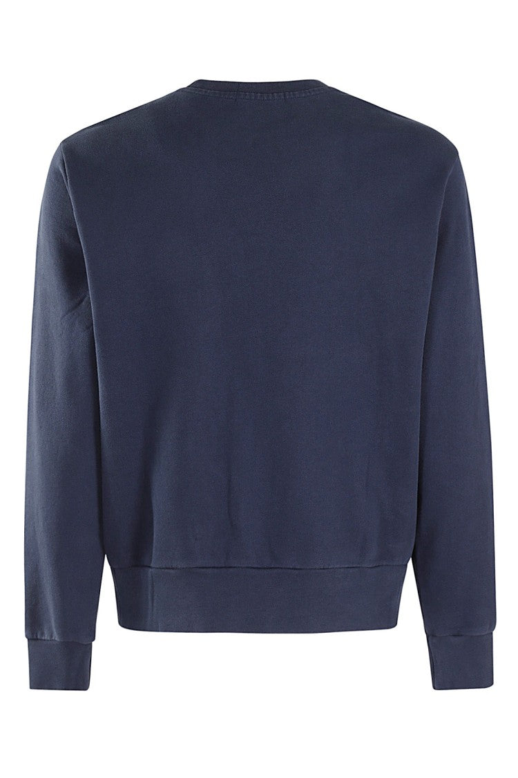 Polo Ralph Lauren Cruise Navy Stitched Logo Cotton Sweatshirt