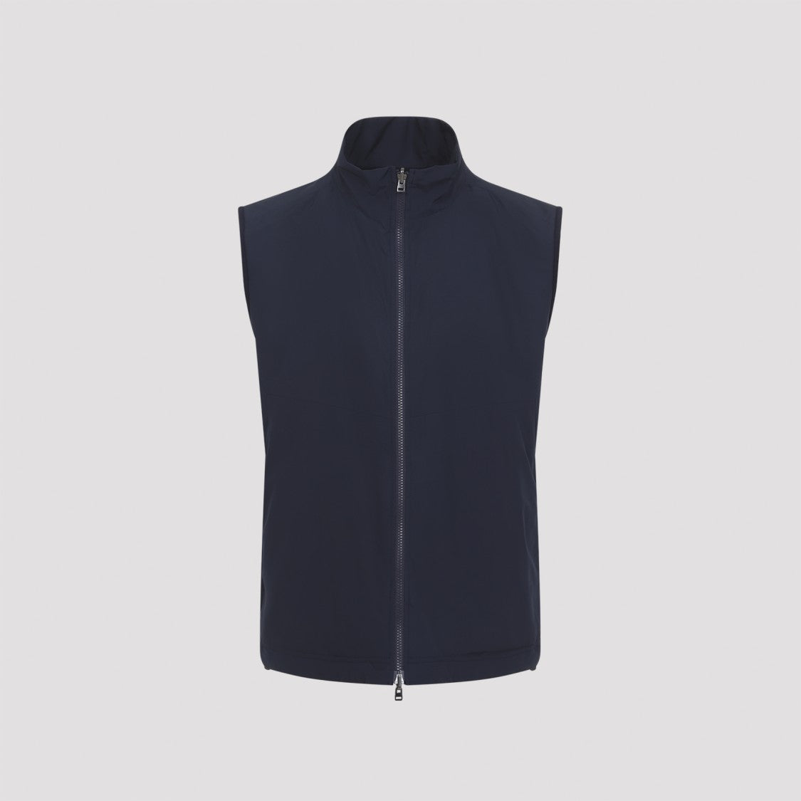 Sease Reversible Navy Blue Virgin Wool Vest