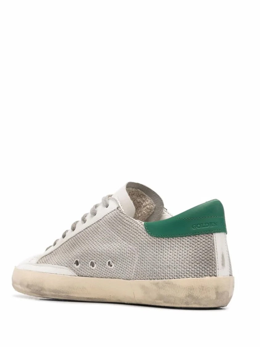 Golden Goose Textured Mesh Sneakers With Prominent Star Design