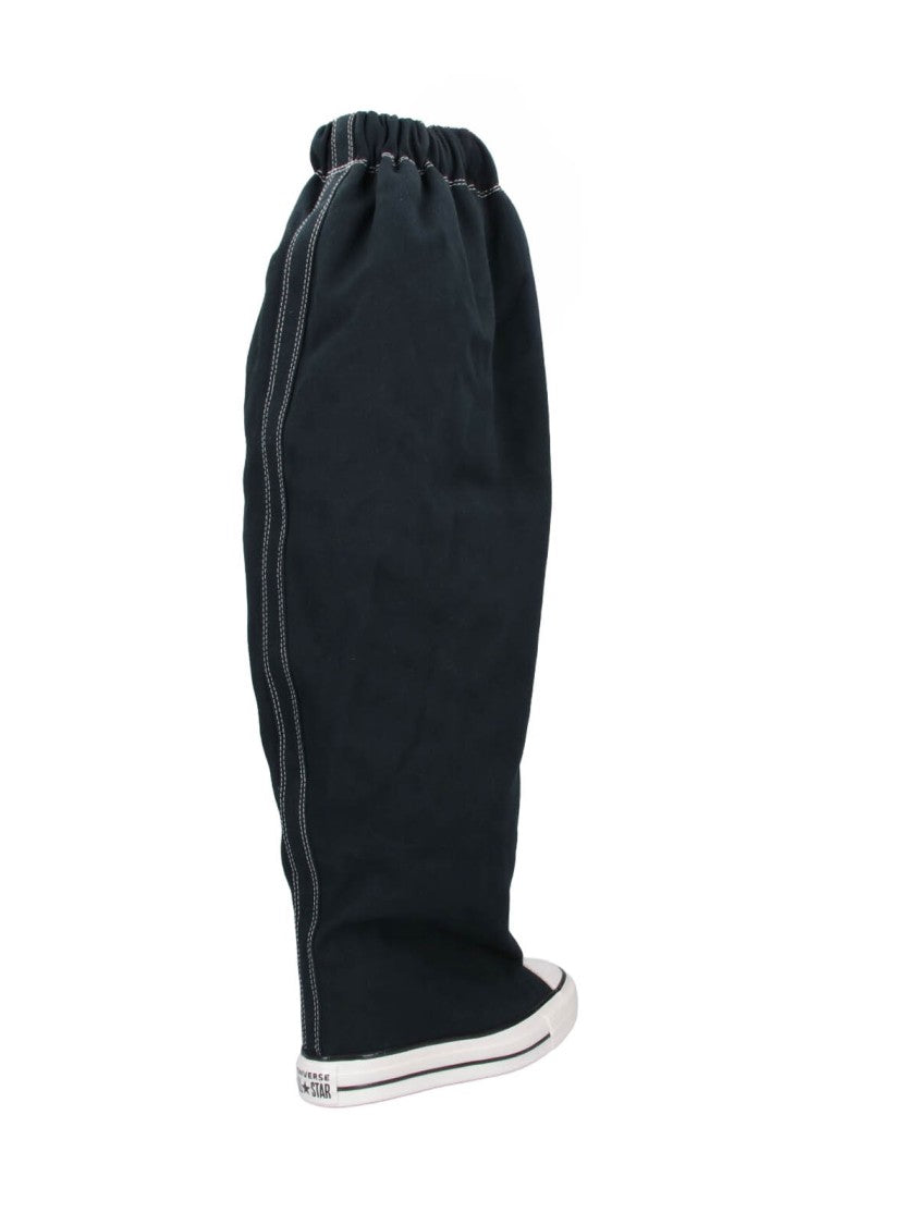 Vaquera Extended Fabric Sneakers With Drawstring Closure And Classic Rubber Sole