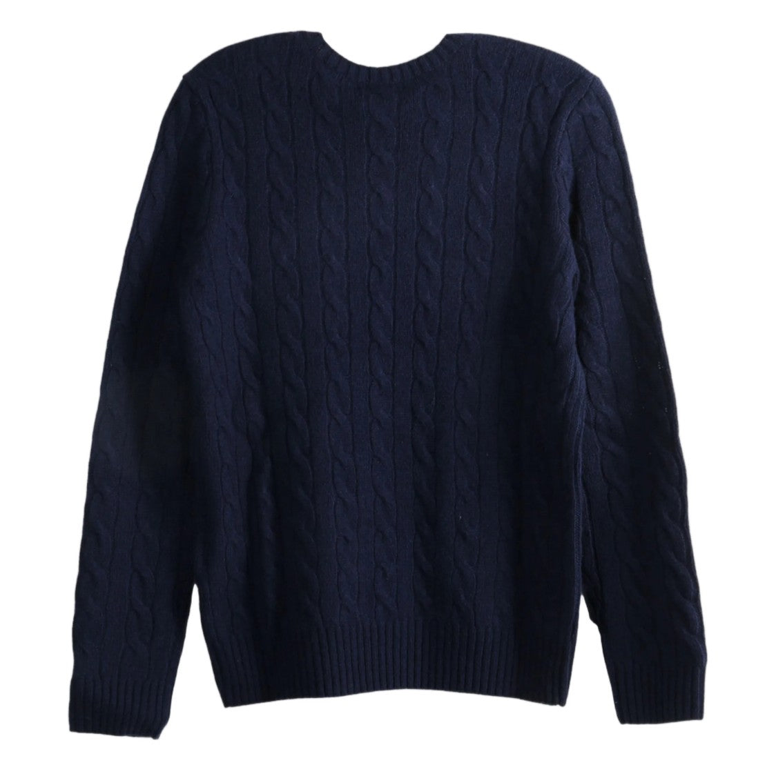 Polo Ralph Lauren Cable-Knit Embroidered Logo Crewneck Sweater