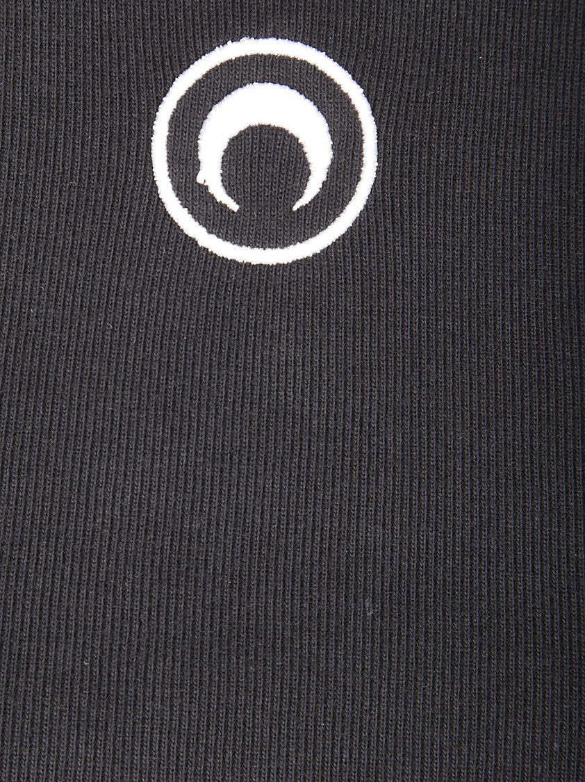 Marine Serre Moon Logo Ribbed Jersey Baby Fit T-Shirt