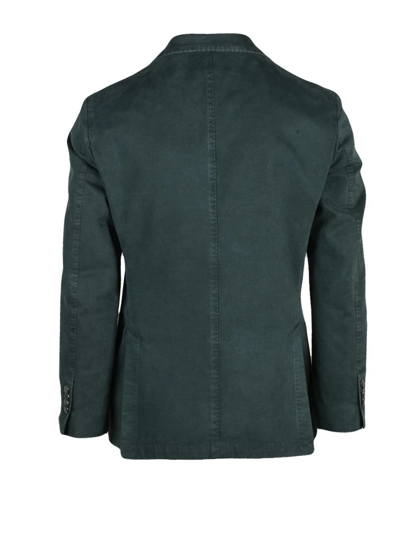 L.B.M. 1911 Washed Canvas Jacket With Tailored Fit And Button Closure