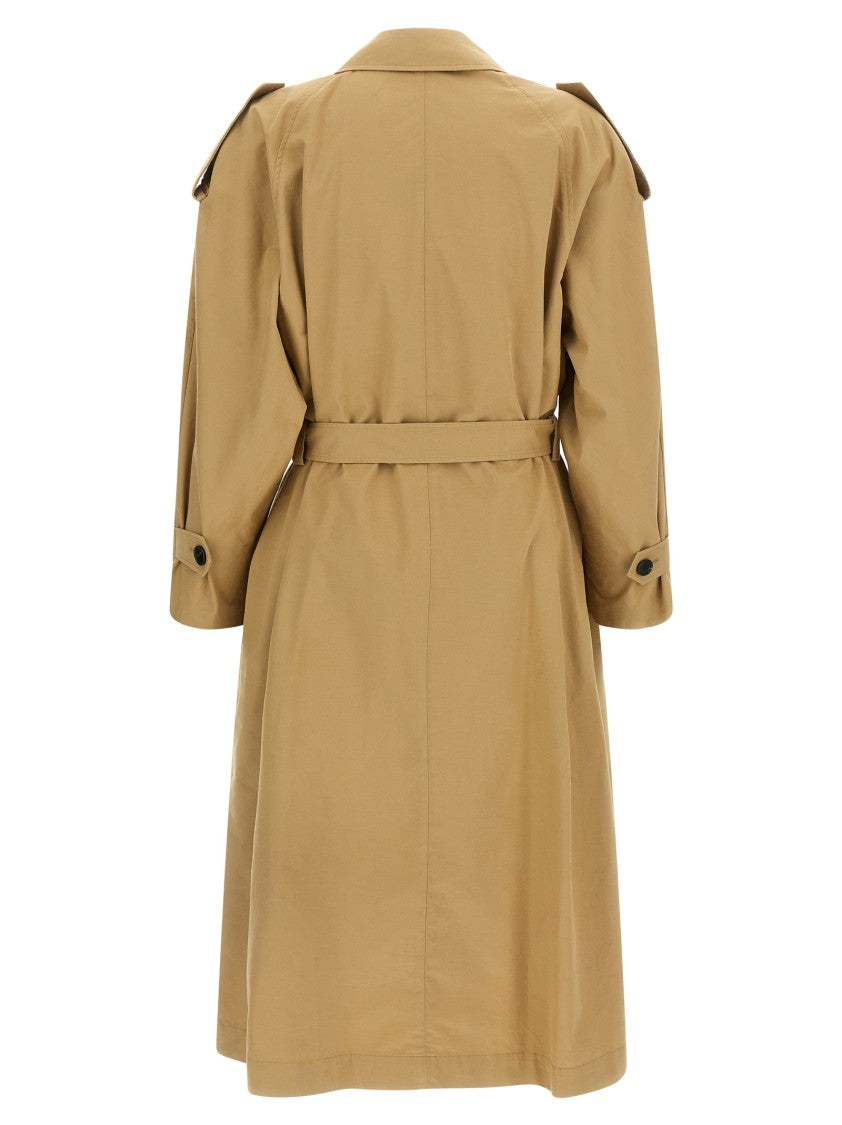The Row 'Dester' Cotton Gabardine And Cashmere Trench Coat