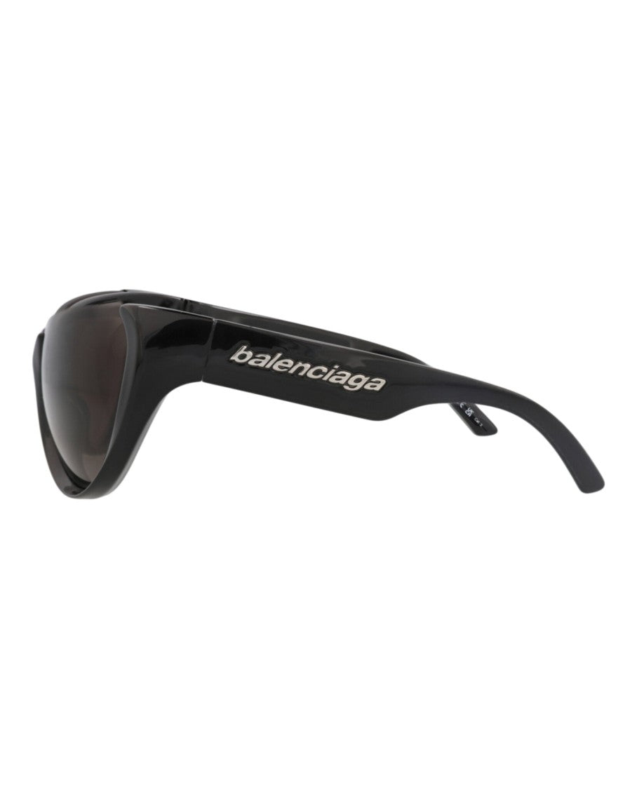 Balenciaga Glossy Black Cat Eye-Frame Bio Injection Rilsan Sunglasses