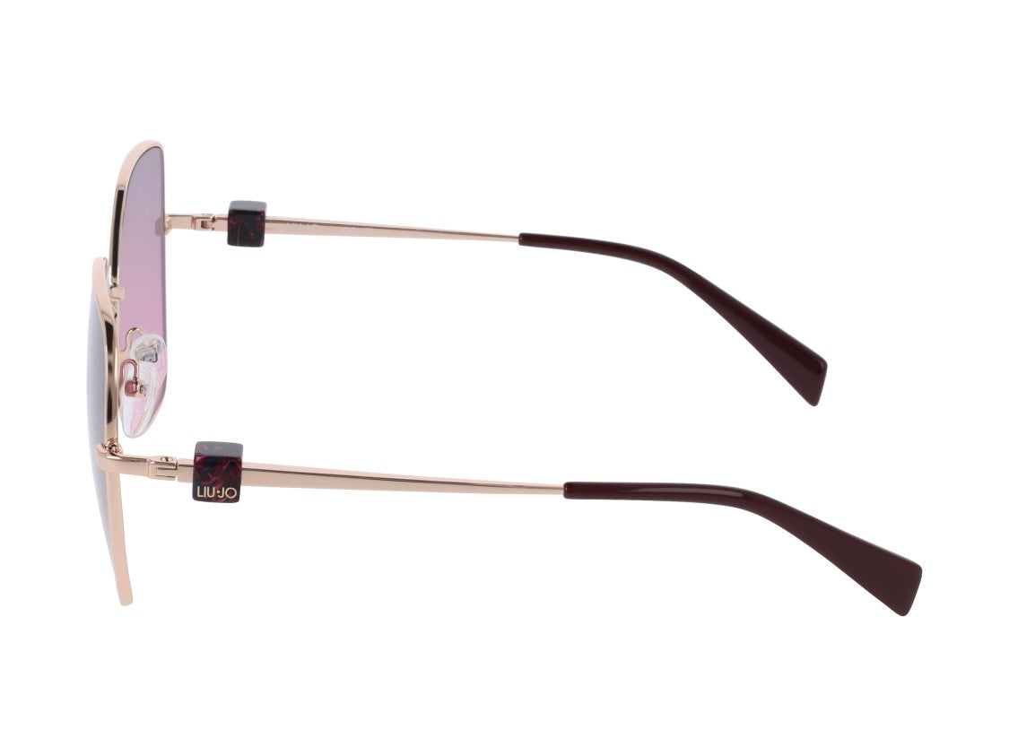 Liu Jo Lj160s Gold Oversized Geometric Sunglasses