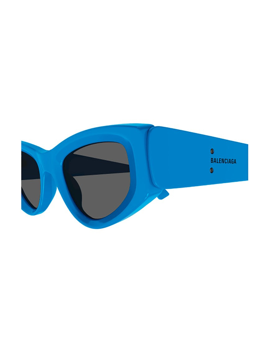 Balenciaga Blue Bb0243s Bold Cat-Eye Sunglasses