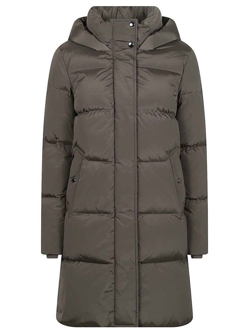 Woolrich Brown Kelly Parka Long Padded Polyamide Parka