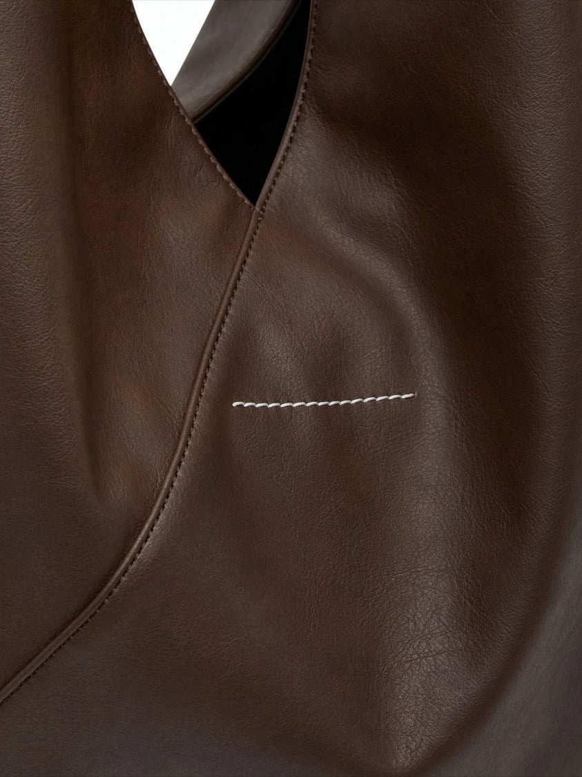 Mm6 By Maison Margiela Triangular Brown Bag