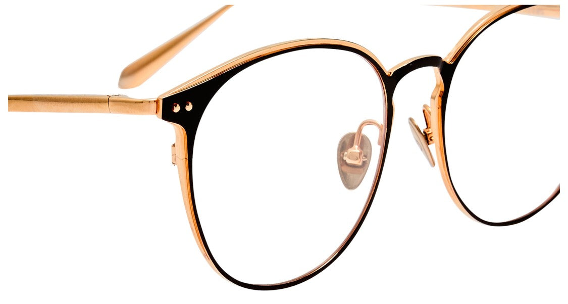 Linda Farrow Lfl Thin Metal Frame Round Sunglasses
