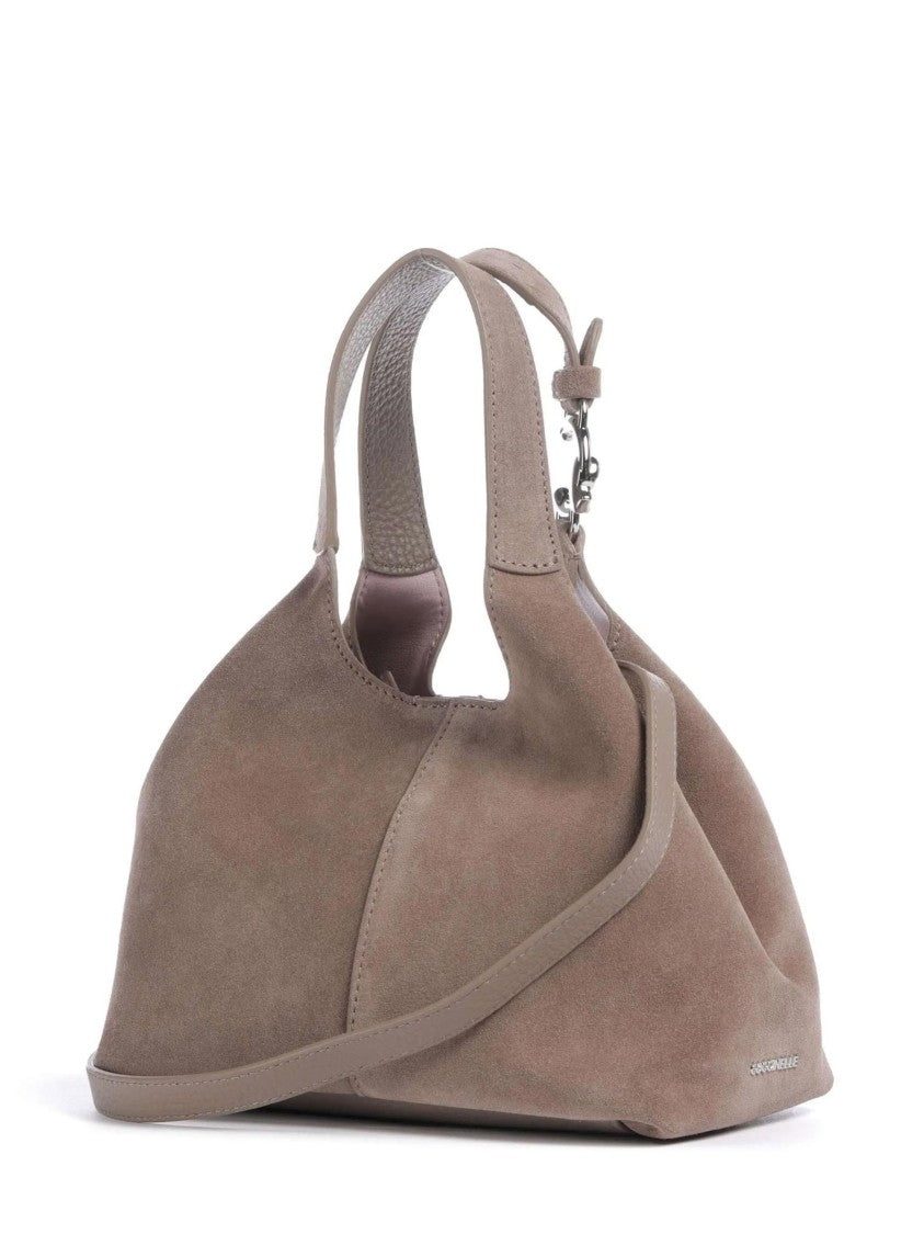 Coccinelle Structured Cowhide Leather Shoulder Bag With Adjustable Strap