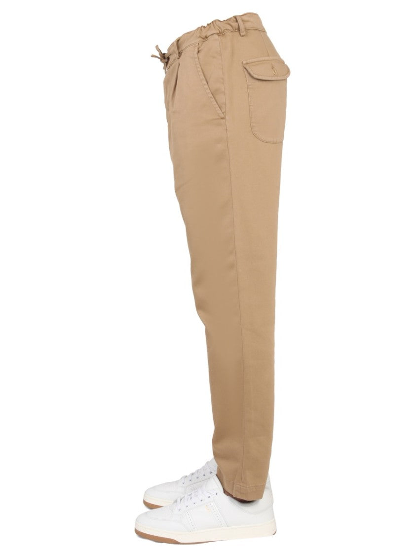 East Harbour Surplus Straight-Leg Casual Pants With Front Button Closure