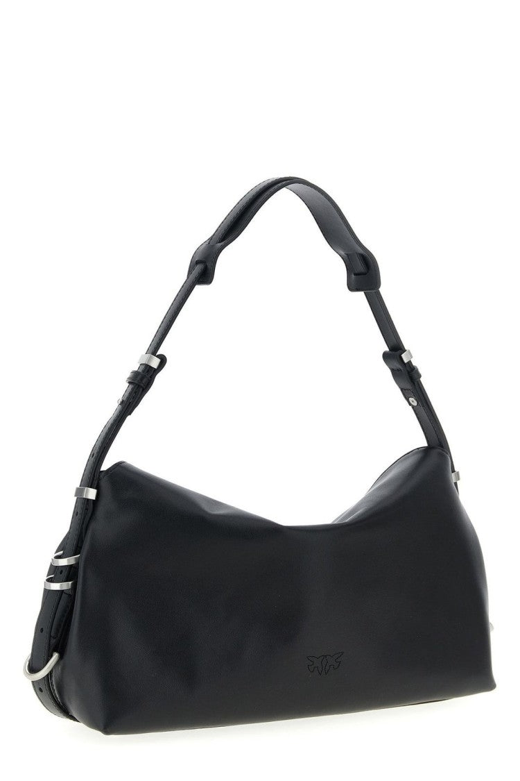 Pinko Saddle Baguette Shoulder Bag – Black