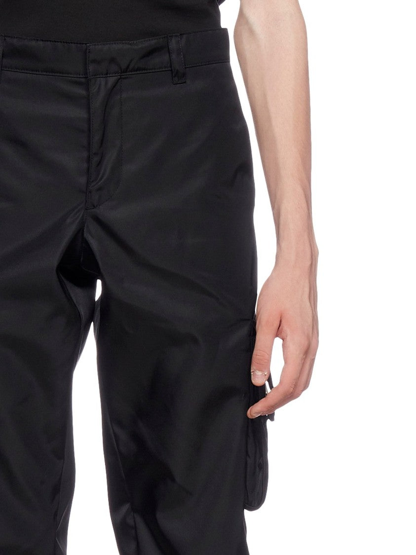 Prada Straight Pants With Tailored Fit And Cargo Pockets