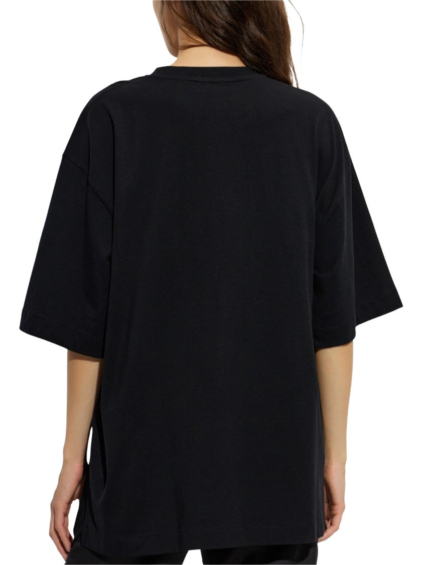 Off-White Black Oversized Short-Sleeve T-Shirt With Abstract Arrows