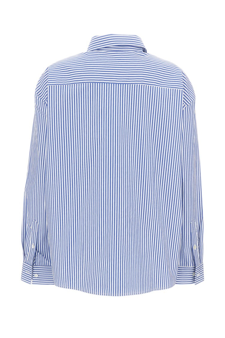 Sibel Saral Tailored Blue Button-Down Shirt With Classic Collar