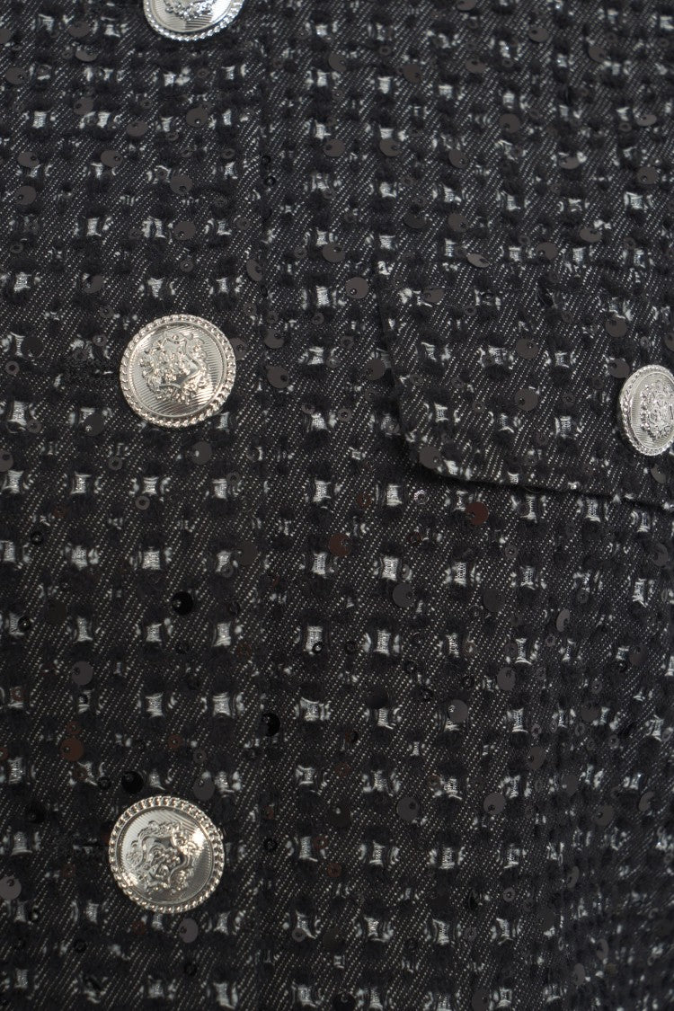 Liu Jo Short Jacket With Sequin Application