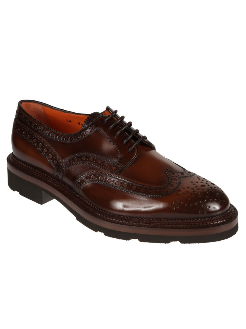Santoni Emil Derbies Calf Leather Derby Shoes